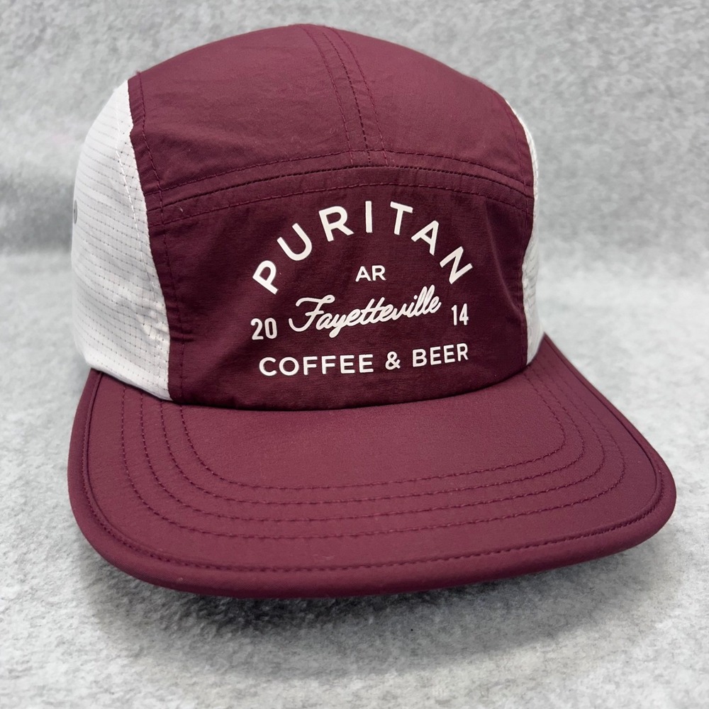 Puritan Coffee & Beer Unisex Maroon Richardson Outdoor 5 Panel Hat OSFM‎